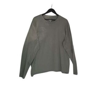 REI Co-op Mens Long Sleeve T-Shirt Gray XL Polyester Spandex Outdoor Adventure